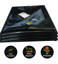 Sealtrap Tarpaulin / Tirpal 12 Feet x 18 Feet 150 GSM (Black)